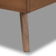 thumbnail image 6 of Baxton Studio Laima Mid-Century Modern Dark Grey Fabric Upholstered and Walnut Brown Finished Wood Twin Size Platform Bed, 6 of 10