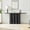 BLACK + MDF, variant on 59.05'' Modern Console Table With Drawer for Entryway with Unique Vertical Stripe Design for Living Room Hallway Foyer Entrance Study,BLACK