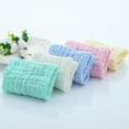 thumbnail image 4 of Paños de baño para bebés, 6 capas de algodón, paquete de 5, paños de baño suaves para pieles sensibles, absorbentes para niños y niñas, 12 x 12 pulgadas, 4 of 5