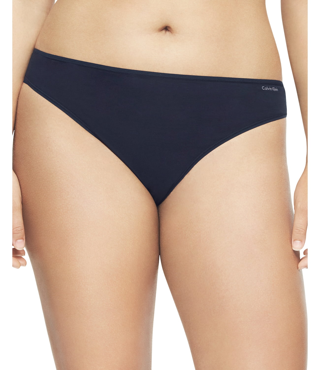 Calvin Klein Womens Form Stretch Plus Size Thong Panties (Shoreline, 1X) | Unterhosen
