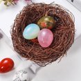 thumbnail image 4 of JingChun 2Pcs Easter Bird Nest Decorating Kit, Rattan Birds Nest for Crafts Home Party Decor, 4 of 6
