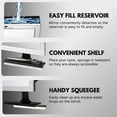 thumbnail image 5 of ToiletTree Products Shatter-proof Anti-Fog Shower Mirror Adjustable Shaving Mirror with Squeegee, 3" x 8.5", 5 of 8