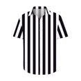 thumbnail image 4 of Lmnyox Mens Button Down Shirt Short Sleeve Collared Striped Shirt Dressy Casual Summer Vacation Beach Shirts, 4 of 5