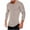 Khaki, variant on YYDGH Men's Casual T Shirts Long Sleeve Crew Neck Cotton Shirt Stretch Curved Hem Slim Fit Solid Color Hipster Tops