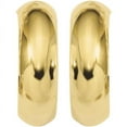 thumbnail image 3 of Primal Gold 10 Karat Yellow Gold 6.5mm J-Hoop Earrings, 3 of 5