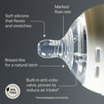 thumbnail image 4 of Tommee Tippee Natural Start Baby Bottle Nipples, Medium Flow, 3+ Months, Breast-like for a Natural Latch, Anti-Colic Valve, Soft Silicone, Pack of 2, 4 of 8