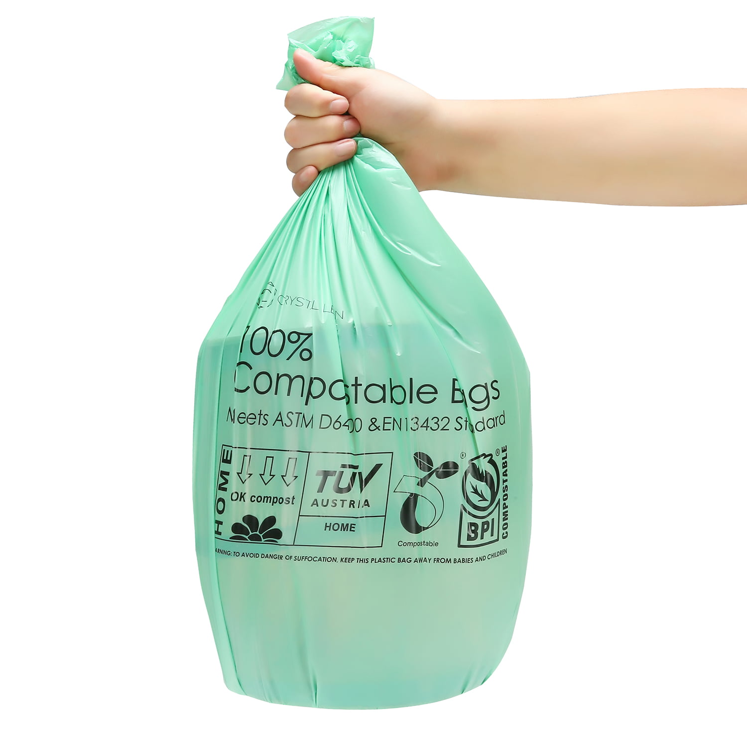 Home Compostable Trash Bag Customized Garbage Bags 6L Kitchen Waste Bags -  China Biodegradable Garbage Bags and Compostable Garbage Bags price
