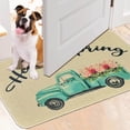 thumbnail image 5 of Spring Doormat, 30 X 17 Inch, Non Slip Rubber Mats, Floral Truck Hello Design, Indoor Outdoor Entrance Patio Floor Mat, Durable, Water Resistant, Washable, 5 of 6