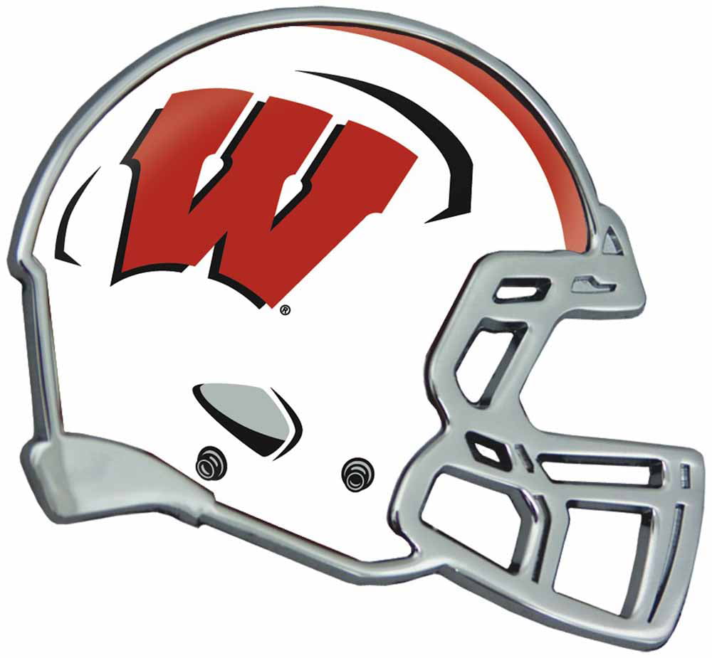 NCAA Wisconsin Badgers Chrome Automobile Emblem 