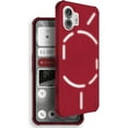 thumbnail image 1 of TUDIA for Nothing 2, [SKN] Semi-Transparent TPU Bumper Case Cover (Frosted Red), 1 of 8