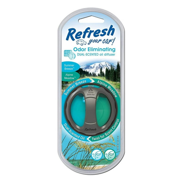 Refresh Your Car! Diffuseur Double Parfum E300864804, Prairie Alpine/vent d'Été