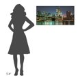 thumbnail image 4 of Global Gallery Mancini 'The Brooklyn Bridge and Twin Towers at Night' Canvas Wall Art, 4 of 4
