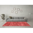 thumbnail image 3 of Ahgly Company Indoor Square Oriental Red Industrial Area Rugs, 7' Square, 3 of 4
