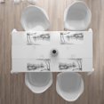 thumbnail image 3 of Ambesonne Sketchy Place Mats Set of 4, Black White Boat River, Standard Size, Black White, 3 of 4