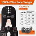 thumbnail image 2 of Cable de alambre Swager iCrimp IWS-1608M y CWR-60 con cortador, 375 piezas, 2 of 8
