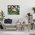 thumbnail image 2 of Stupell Industries Pink Lotus Flowers and Lily Pad Pond Botanical & Floral Painting Gallery Wrapped Canvas Print Wall Art, 30 x 40, 2 of 5