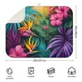 thumbnail image 2 of Colorful Tropical Leaf Pattern Dish Drying Mat for Kitchen 1 Pack, Ultra Absorbent Microfiber Dishes Drainer Mats,18"x24", 2 of 4