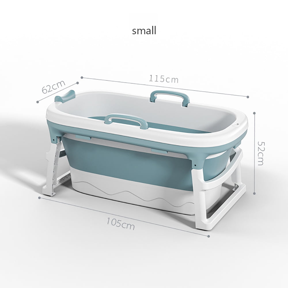 US Bathtub Bath Barrel Adult Child Folding Soaking Tub Basin Baby Sw 