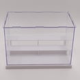 thumbnail image 4 of Caja de exhibición grande clara de 3 joyería modelos juguetes coleccionables Mini de acción caja protectora organizador - blanco Hugo Estuche de muestra, 4 of 10