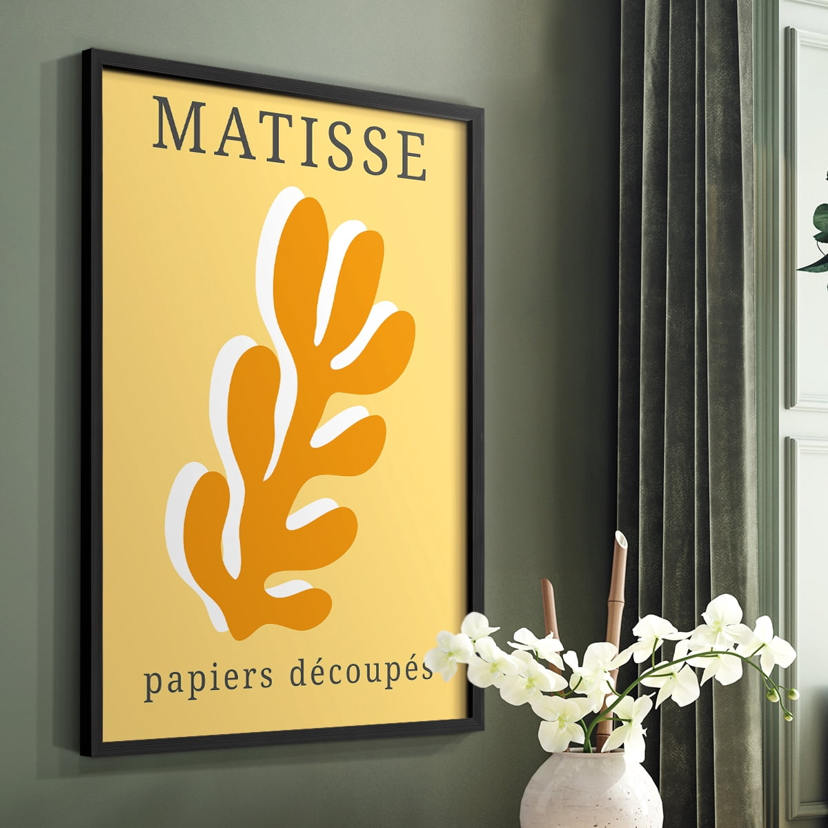 Matisse CCCLIX in Black Solid Wood 22 x 28 Framed Print