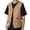Khaki, variant on PMVFHDE Men's Summer Tooling Sleeveless Outside Wear Folded Jacket Casual Workwear Vest for Men