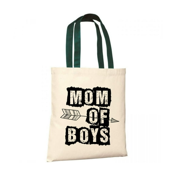 Dreamtees Mother's Day Bags Gift for Men and Women Mom Of Boys Budget Tote B150 Reusable Cotton Shopper Gift