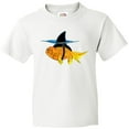 thumbnail image 3 of Inktastic Funny Goldfish with Shark Fin Youth T-Shirt, 3 of 5