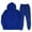 Blue, variant on Baqcunre Hoodies For Men Mens Fashion Casual Color Matching Two Piece Hooded Pocket Lace Up Pullover Sweater Pants Set Track Suits For Men Set Tops For Men Beige L