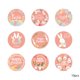 thumbnail image 2 of 90 pegatinas de Pascua, pegatinas de conejo de Pascua, pegatinas adhesivas, pegatinas para sellar sobres, pegatinas para bolsas de regalo, artículos decorativos., 2 of 5
