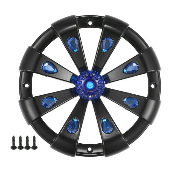 Unique Bargains 6" Car Speaker Grills Cover Round 6 Inch Audio Subwoofer Protector with Mounting Screws ABS Black