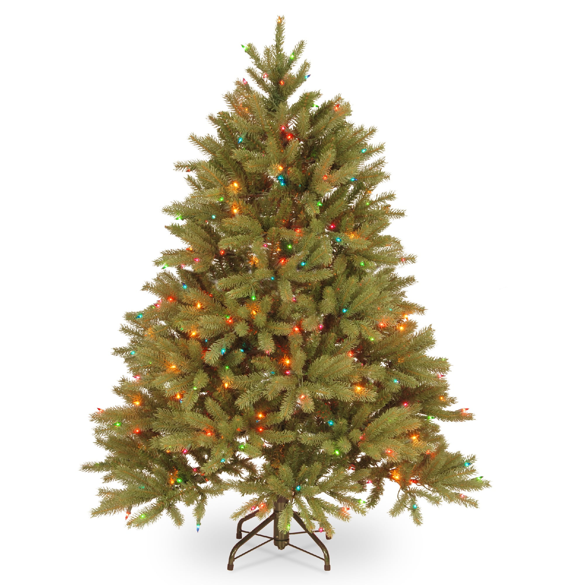 4.5’ PreLit Jersey Fraser Fir Artificial Christmas Tree MultiColor