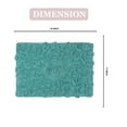 thumbnail image 4 of Home Weavers Bell Flower Collection Bath Rug, 100% Cotton Tufted, Soft & Absorbent, Non-Slip, 17"x24" Rectangle, Gray, 4 of 9