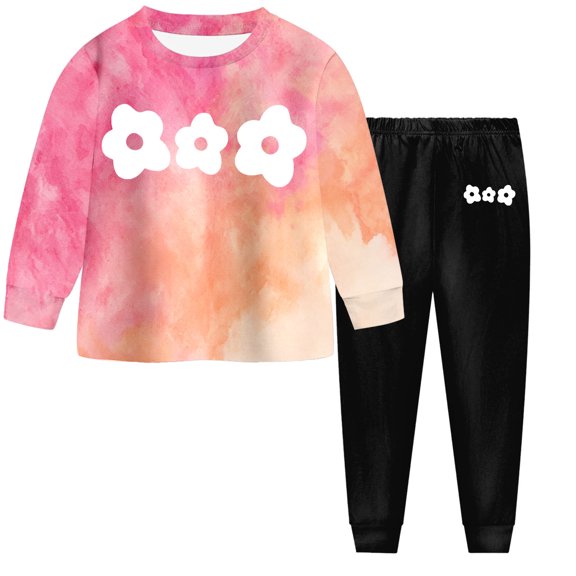 Girls Clothes Tie Dte Sweetshirt Top and Legging Pants Girls Outfits Sets Back To School Outfits for Girls