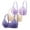 Purple 2, variant on cfhntfmh 3pc Everyday Bras for Women Soft V Neck Wireless Breathable Adjustable Strap Bras Comfort Front Trim Bralettes