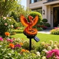 thumbnail image 6 of Solar LED Fiery Phoenix Yard Stake Light, Glowing Red Wing Fire Phoenix Resin Figurine Garden Walkway Landscape Lamp, 6 of 8