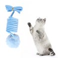 thumbnail image 4 of Pelota de juguete para gatos perfecl juguete de resorte interactivo colgante azul, 4 of 8