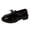 X-Black, variant on HomeDM Low Chunky Loafers for Women Round Toe Slip-On Platform Comfort Business Work Office Shoes, Size 7