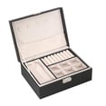 thumbnail image 1 of estuche de almacenamiento , soporte de accesorios lar, anillos, relojes EstiloB-Negro Zulema Caja de almacenamiento de joyas, 1 of 8