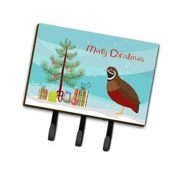Chinese Painted or King Quail Christmas Leash or Key Holder