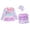 swimsuit 47#Pink, variant on ZXLBBD Girl Swimsuits 3 Piece Long Sleeve Ruffled and Bow Tie Rash Guard Layer Shorts Swim Cap Swimwear Kids Princess Casual Beah Swimming
