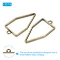 thumbnail image 3 of Uxcell Pentagon Alloy Open Back Bezel Pendants DIY Hollow Frame, Bronze 50 Pack, 3 of 5