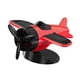 thumbnail image 2 of Modelo de avión giratorio con energía solar que se activa con luz para el tablero del auto. Rojo, 2 of 9