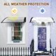 thumbnail image 5 of Yescom 40x40 Door Window Awning Whole One-piece Polycarbonate UV30+ Outdoor Rain Snow Protection Patio White Board, 5 of 9
