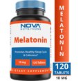 thumbnail image 6 of Nova Nutritions Melatonin 10 mg 120 Tablets, 6 of 6