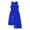 Blue, variant on Yeahdor Kids Girls Sparkly Sequins Hollow Back Leotard Flowy Wrap Skirt Lyrical Modern Dance Costume
