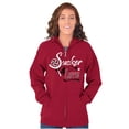 thumbnail image 3 of Sucker For Love Funny Valentines Day Zip Hoodie Sweatshirt Women Brisco Brands 2X, 3 of 6