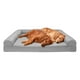 thumbnail image 1 of Furhaven Cama ortopédica para perros grandes con refuerzos extraíbles y funda lavable, para perros de hasta 125 libras - Sofá acolchado - Gris plateado, Jumbo Plus/XXL, 1 of 5