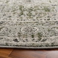 thumbnail image 3 of SAFAVIEH Vintage Tabriz Abagail Medallion Area Rug, Gray/Green, 6'7" x 6'7" Round, 3 of 10