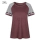 thumbnail image 1 of Camiseta de mujer Blusa de manga corta con estampado de rayas FleinngHoz JD710495508, 1 of 7
