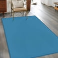 thumbnail image 3 of Blue Large Area Rugs for Bedroom Living Room, Soft Non Slip Carpet Bedside Rug, Modern Pure Wave Ride Rectangular Floor Cover Kitchen Accent Rug 3'x5' for Dining Room/Office, 3 of 9